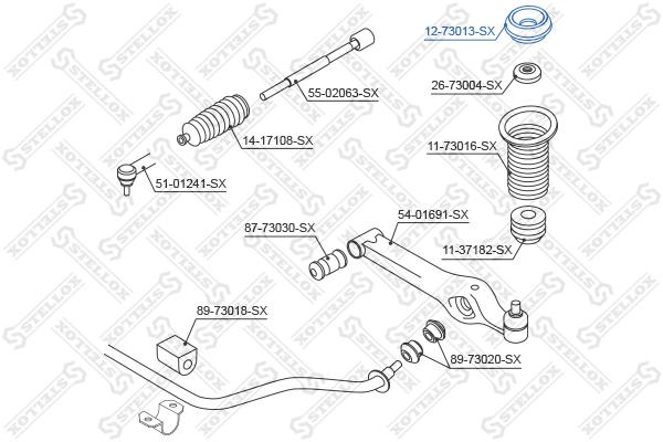 

Опора стойки амортизатора STELLOX 12-73013-SX