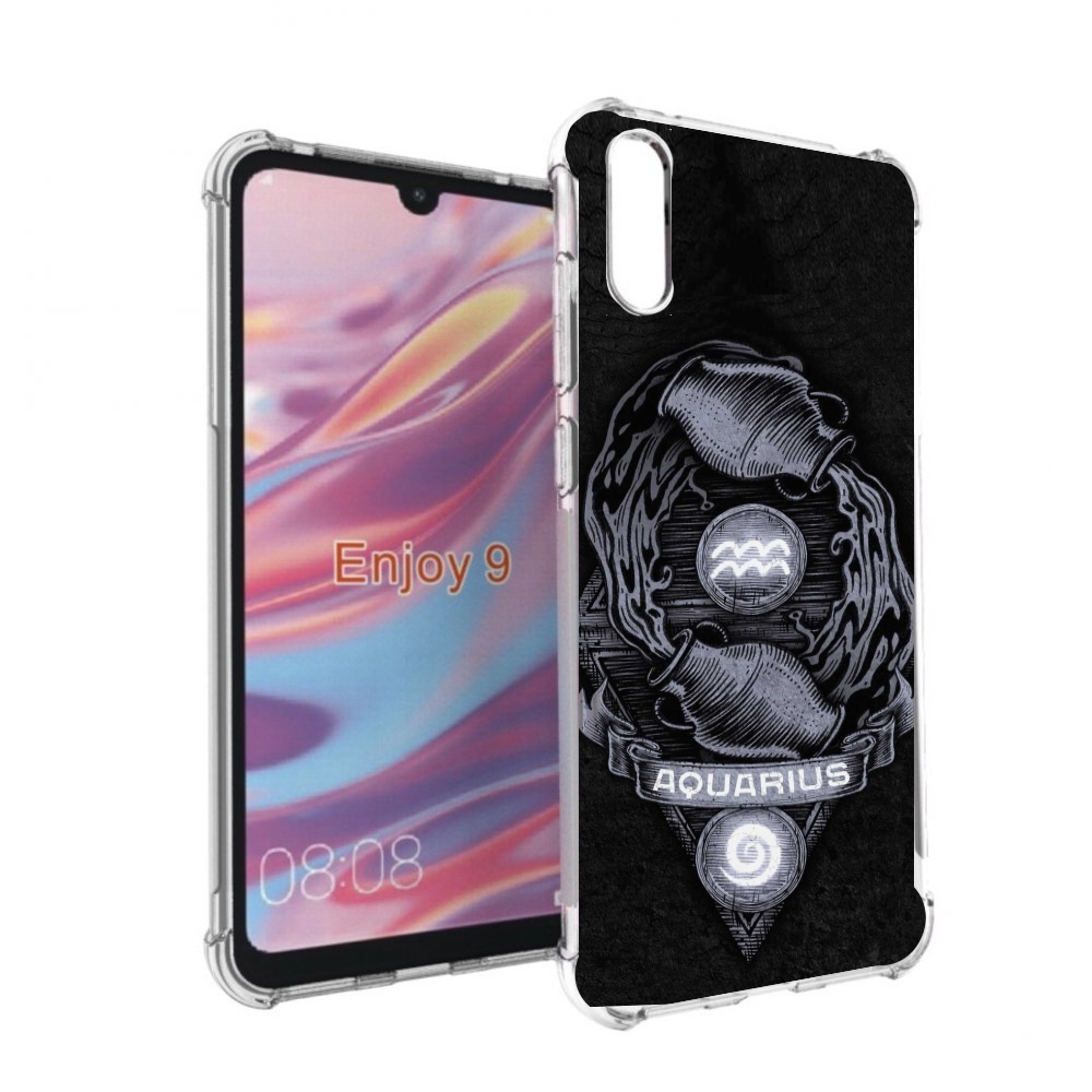 

Чехол бампер MyPads знак зодиака водолеи 6 для Huawei Enjoy 9, Прозрачный, Tocco