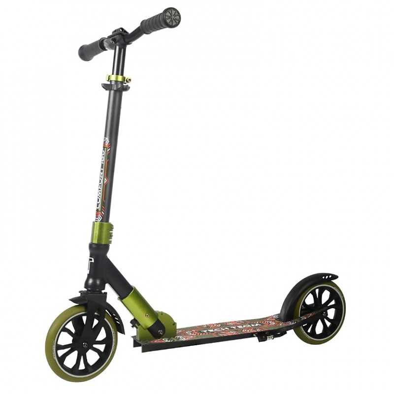 фото Городской самокат tt comfort 180r 2022 black/green 1/4 tech team