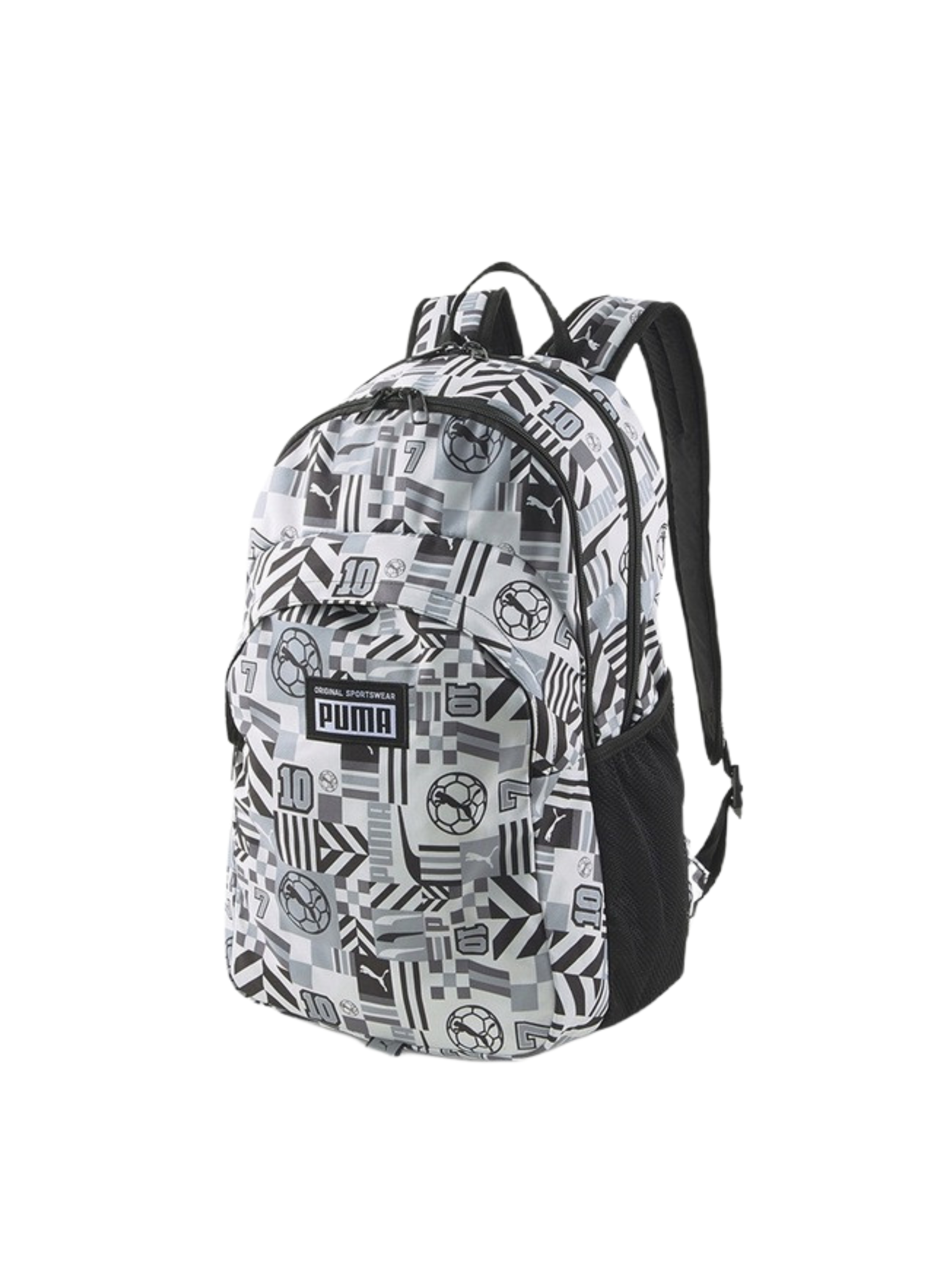 

Детский рюкзак Puma Academy Backpack белый черный 07913303, Academy Backpack