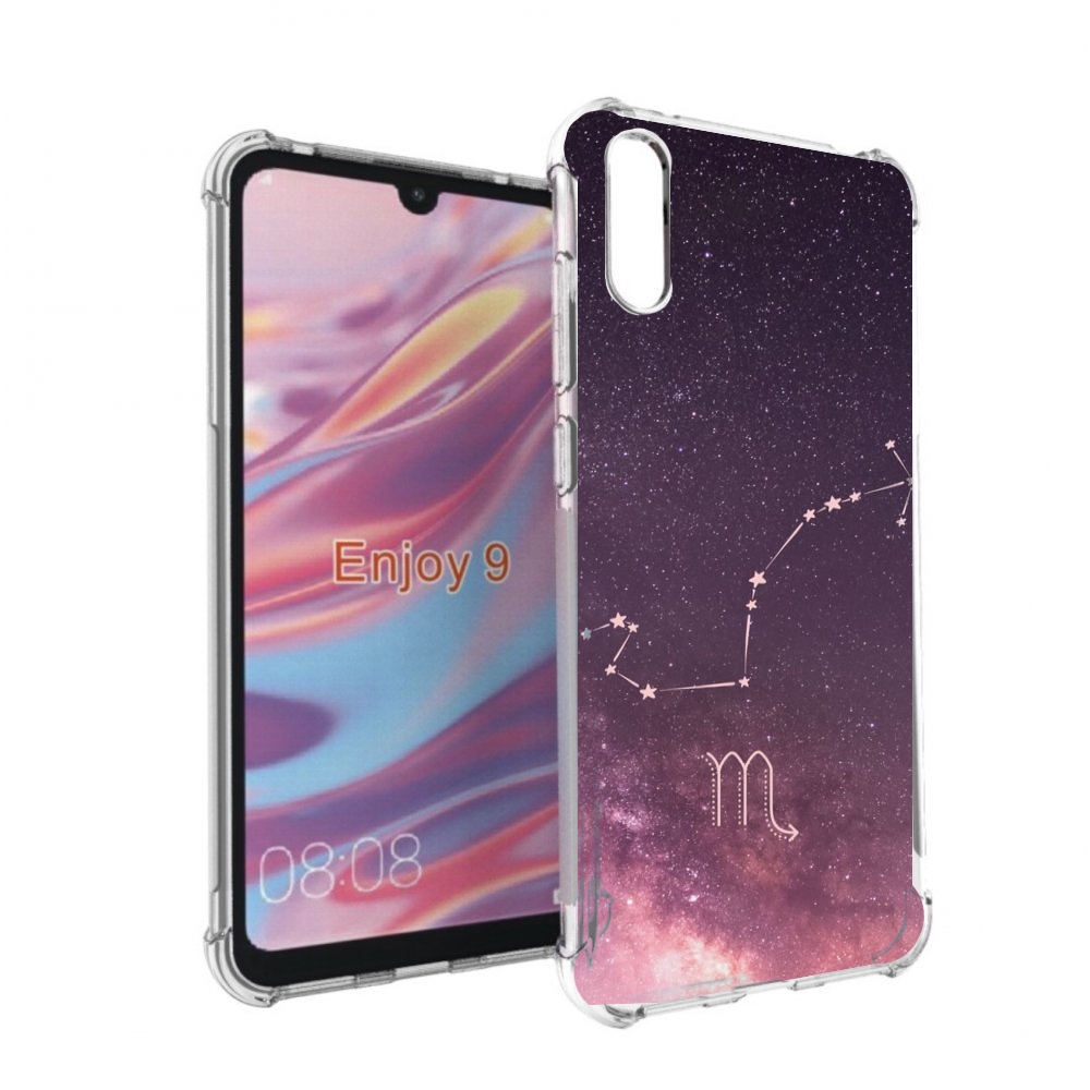 

Чехол бампер MyPads знак зодиака скорпион 4 для Huawei Enjoy 9, Прозрачный, Tocco