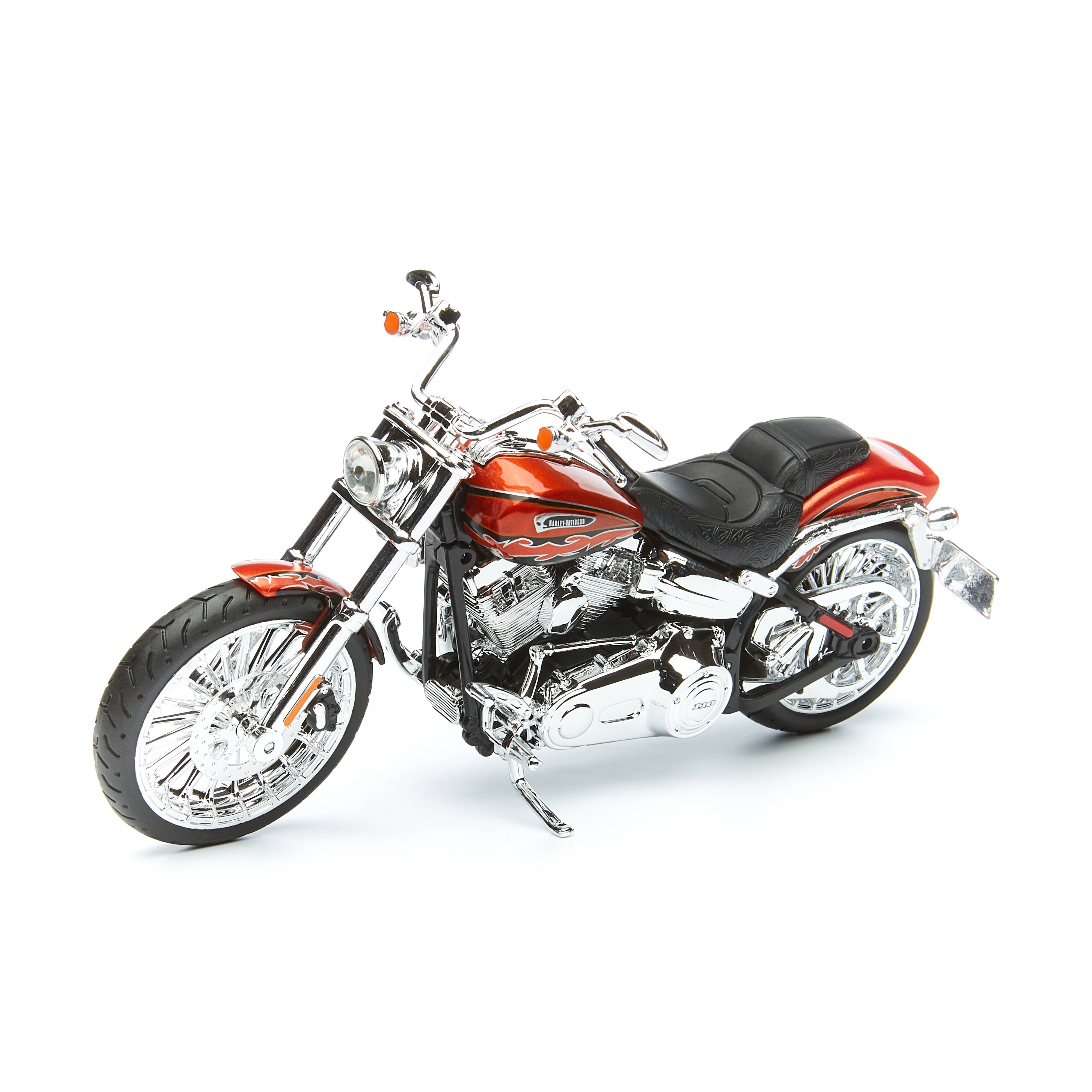 

Maisto Мотоцикл черный/оранжевый - Harley Davidson CVO Breakout 2014г 1:12, Красный