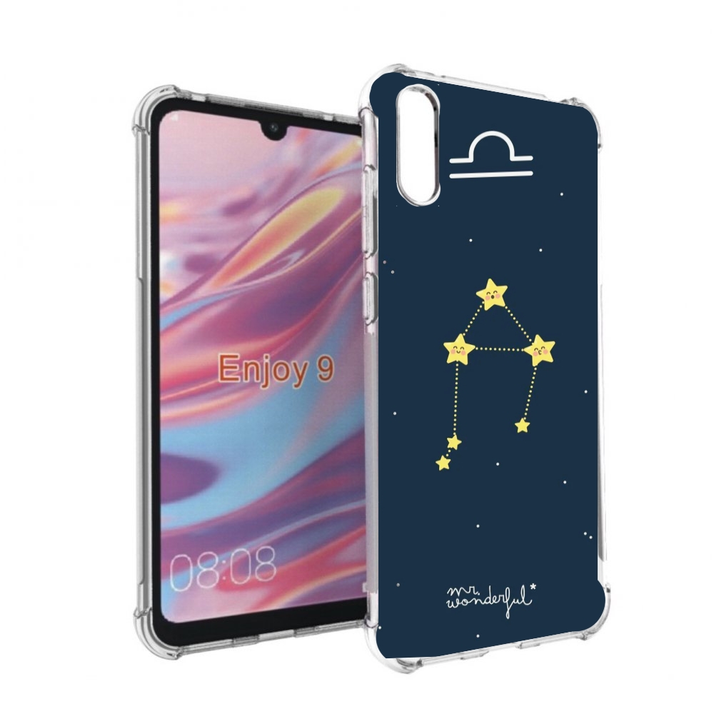 

Чехол бампер MyPads знак-зодиака-весы-1 для Huawei Enjoy 9, Прозрачный, Tocco