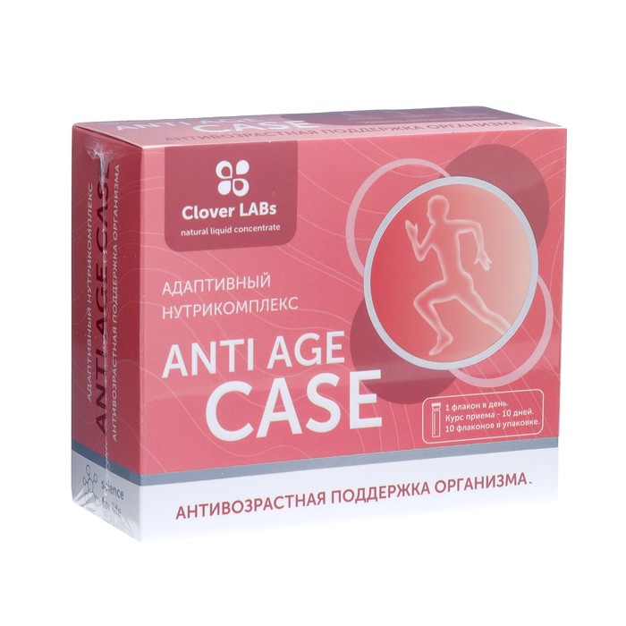 

Адаптивный нутрикомплекс Anti Age Case Антивозрастная поддержка организма, 10 флаконов