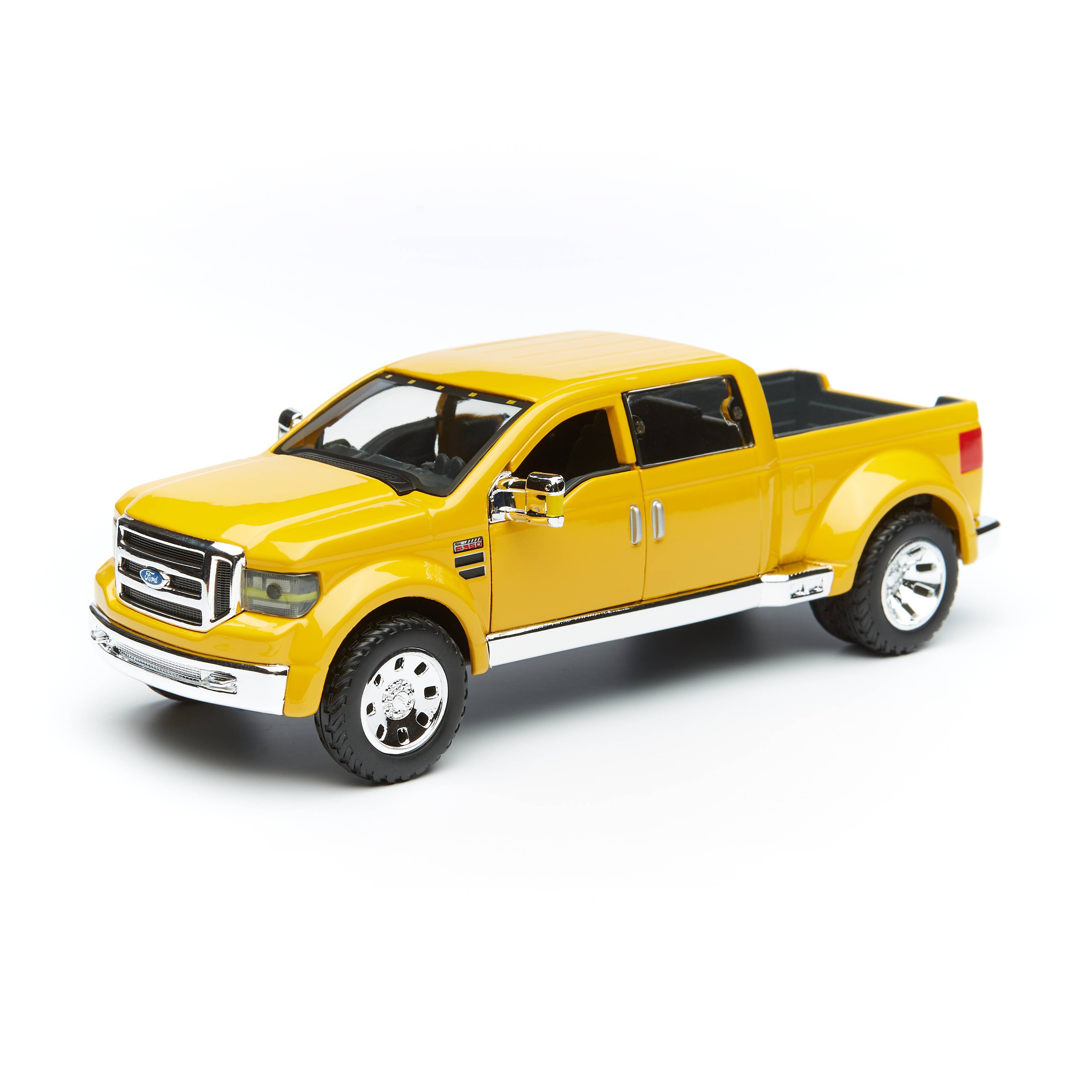 

Машинка Maisto 1:24 Ford Mighty F-350 Super Duty, желтая, Желтый