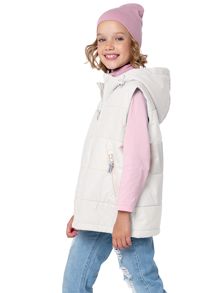 

Жилет детский NIKASTYLE 9м7224, кешью, 140, Белый, 9м7224