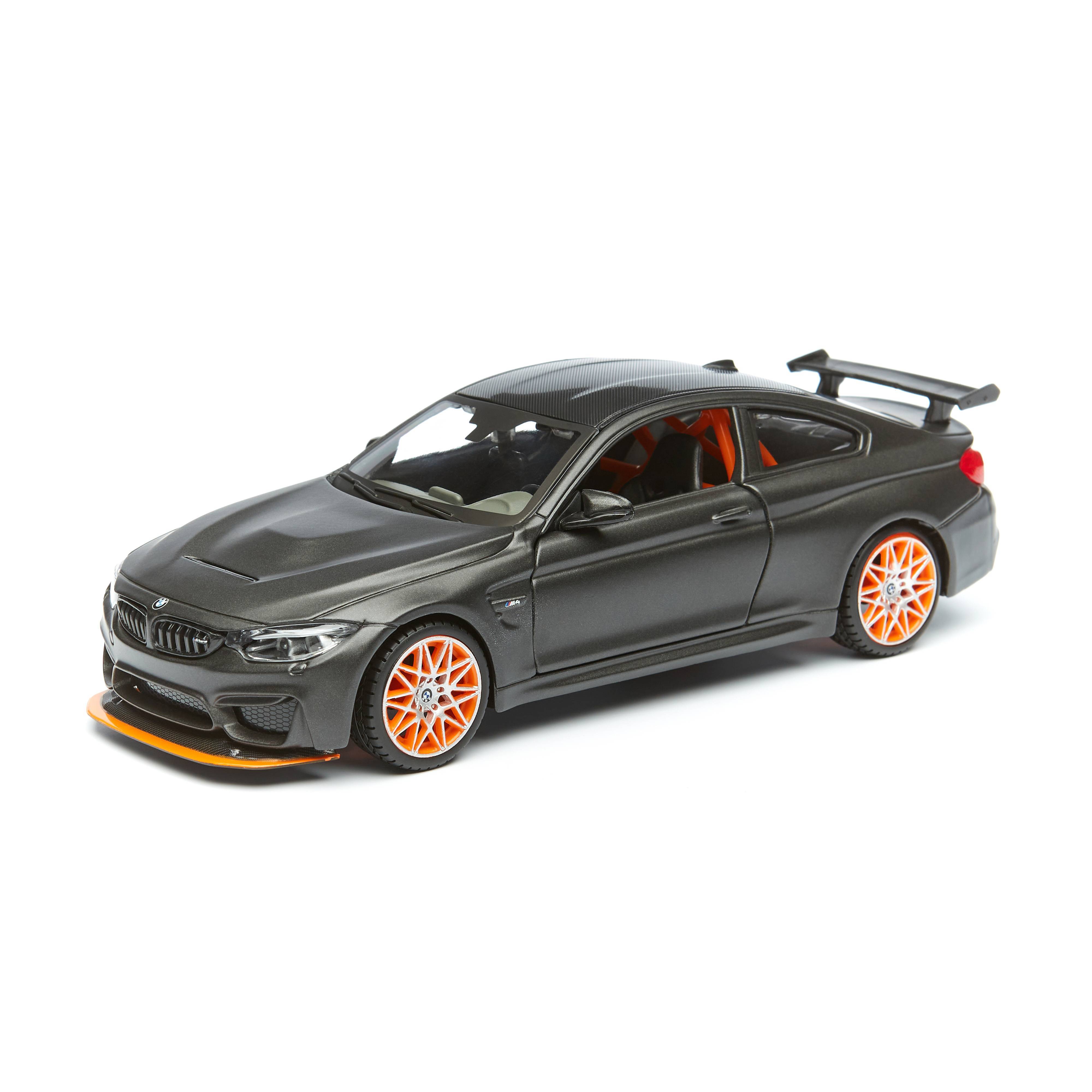 фото Машинка maisto 1:24 bmw m4 gts, черная с оранжевыми дисками