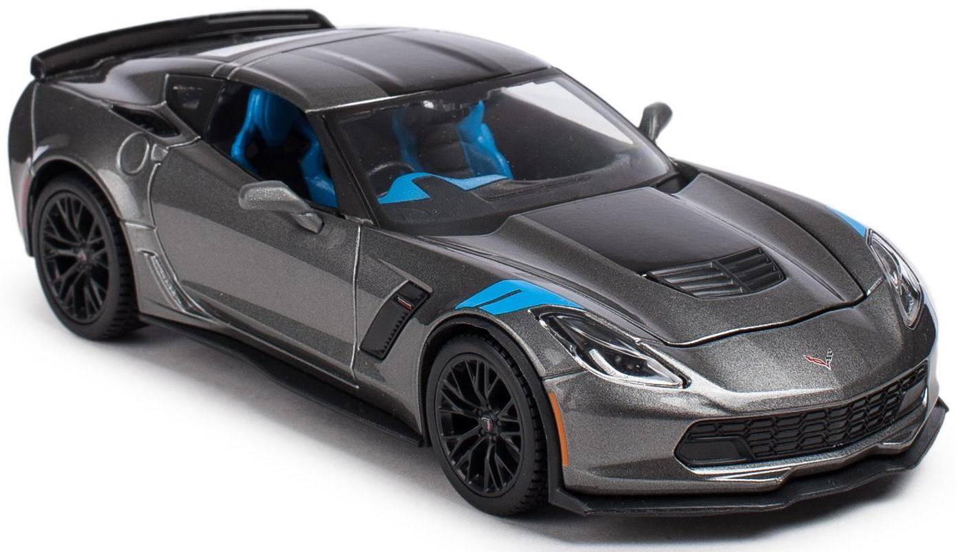 фото Машинка maisto серая - chevrolet corvette grand sport 2014г 1:24