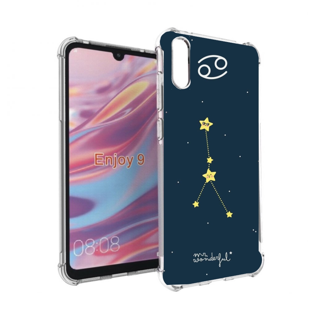 

Чехол бампер MyPads знак-зодиака-рак-3 для Huawei Enjoy 9, Прозрачный, Tocco