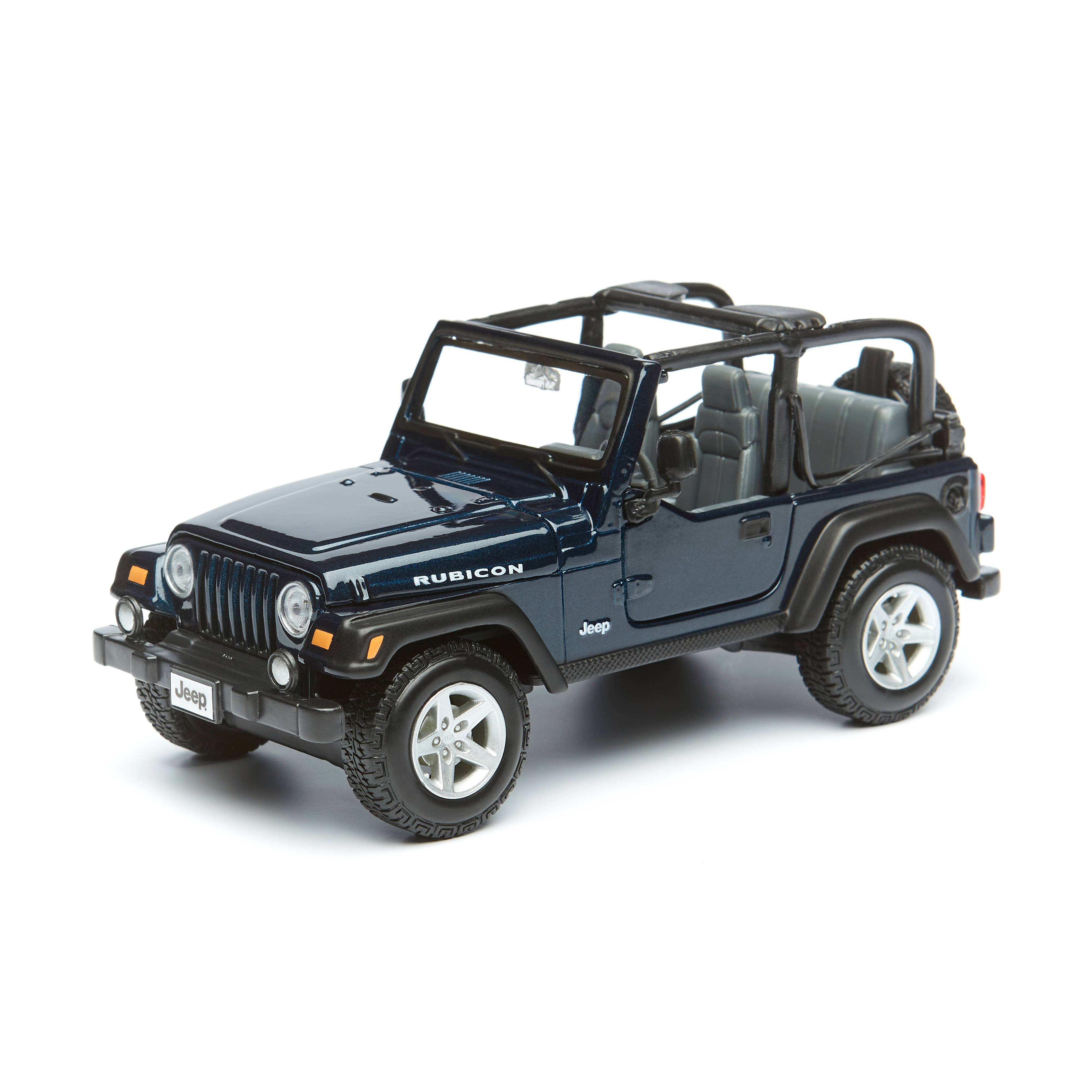 

игрушечная машинка Maisto темно-синяя - Jeep Wrangler Rubicon 1:27, Синий