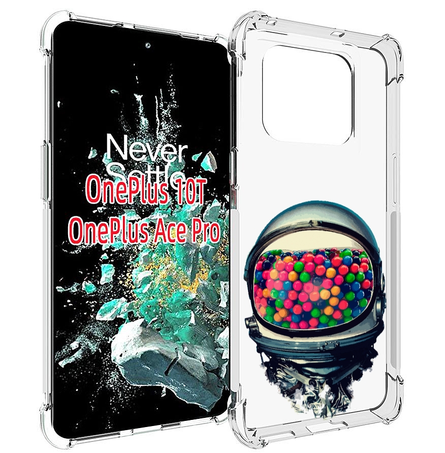 

Чехол MyPads шлем космонавта для OnePlus 10T, Прозрачный, Tocco