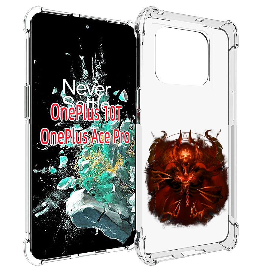 

Чехол MyPads яркий демон для OnePlus 10T, Прозрачный, Tocco