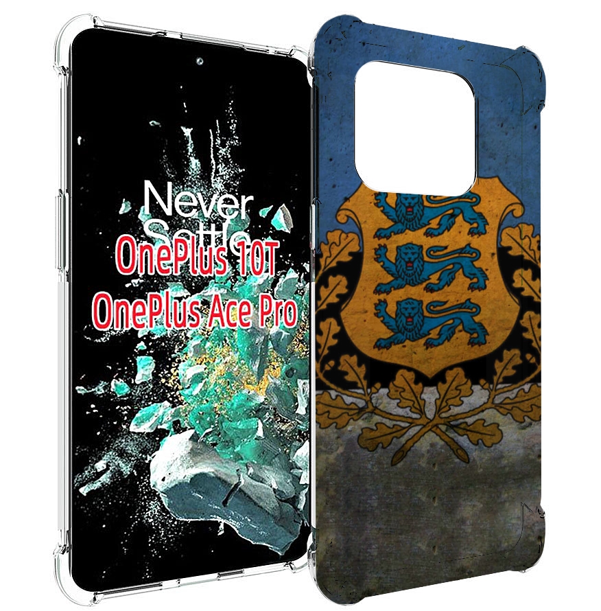

Чехол MyPads герб флаг эстонии для OnePlus 10T, Прозрачный, Tocco