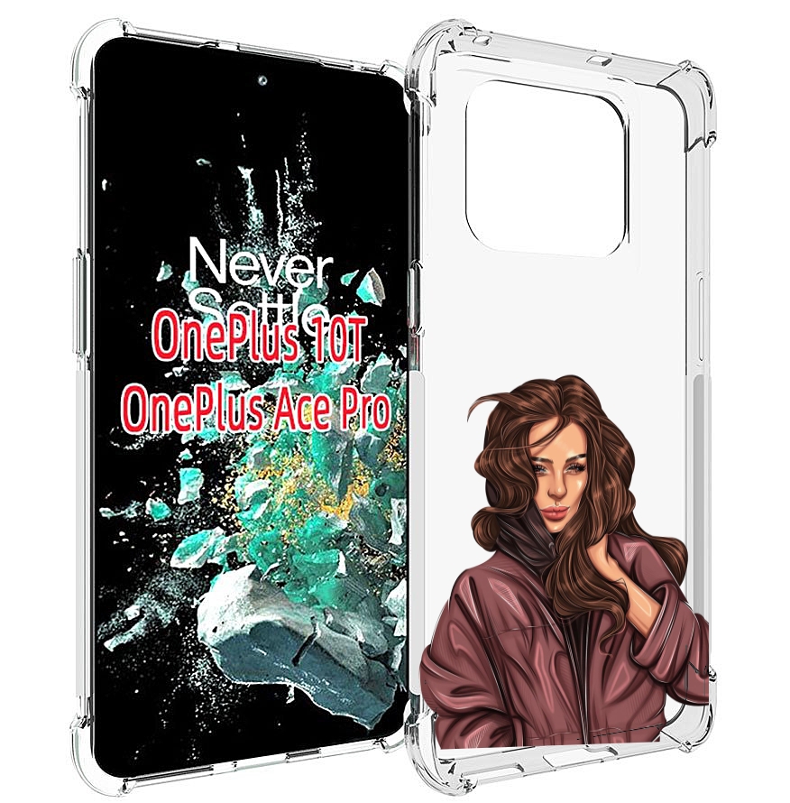 

Чехол MyPads Арт рисунок девушки для OnePlus 10T, Прозрачный, Tocco