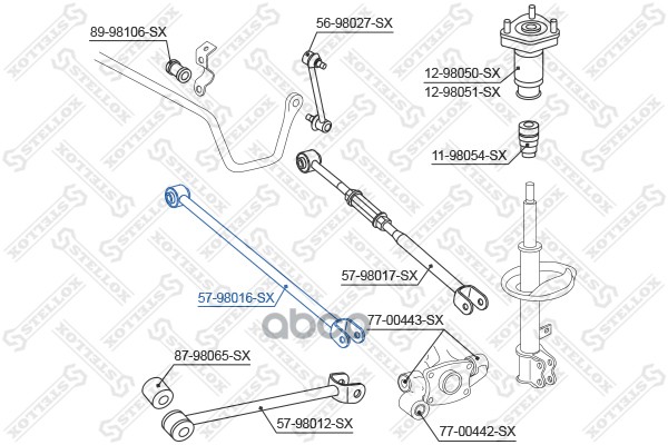 

Рычаг зад.подвески пер.Toyota Camry ACV3#/MCV30 01>