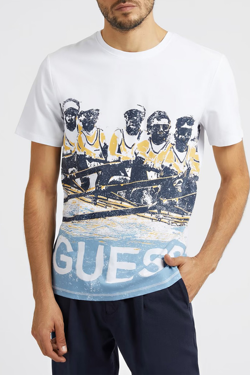 

Футболка мужская Guess M3RI10 J1314 белая 2XL, Белый, M3RI10 J1314