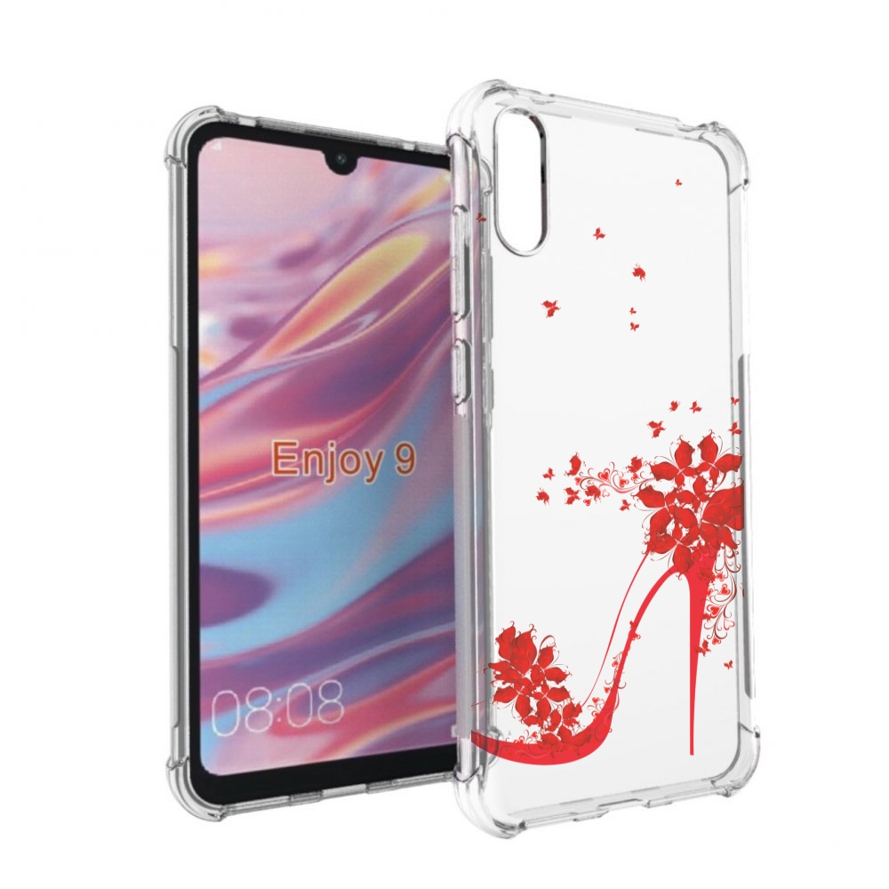 

Чехол бампер MyPads каблук-в-цветах для Huawei Enjoy 9, Прозрачный, Tocco