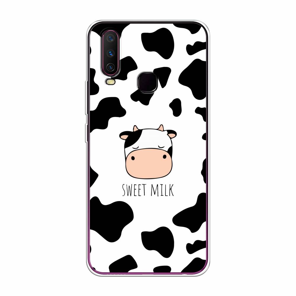 

Чехол на Vivo Y17 "Sweet milk", Розовый;белый;черный, 261750-1
