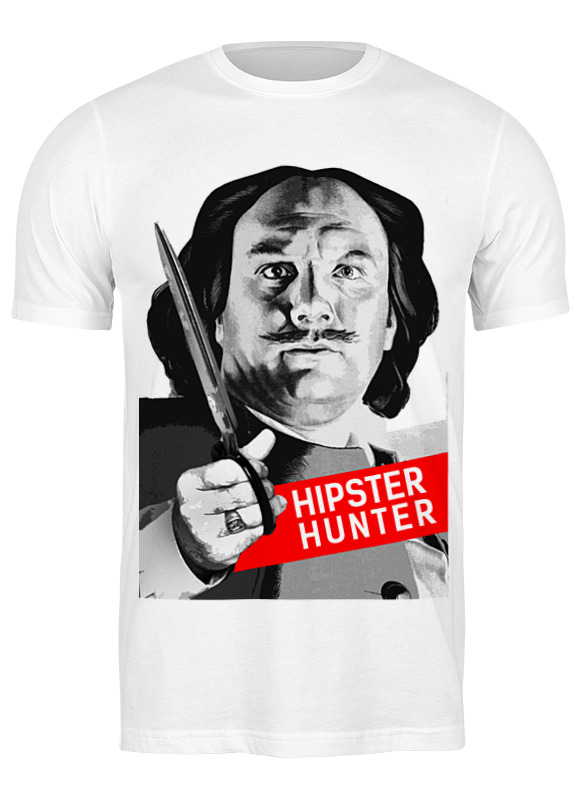 

Футболка женская Printio Hipster hunter белая L, Белый, Hipster hunter