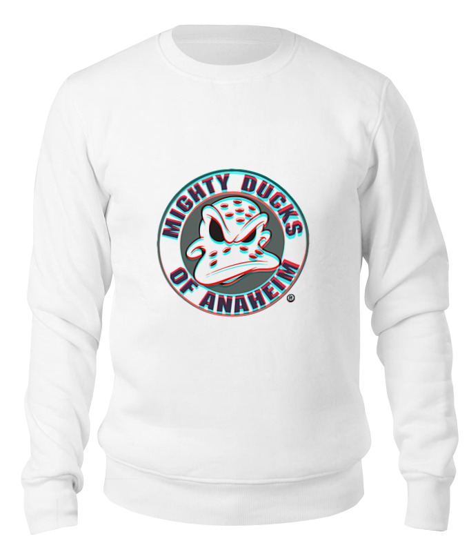 

Свитшот унисекс Printio Anaheim ducks белый S, Anaheim ducks