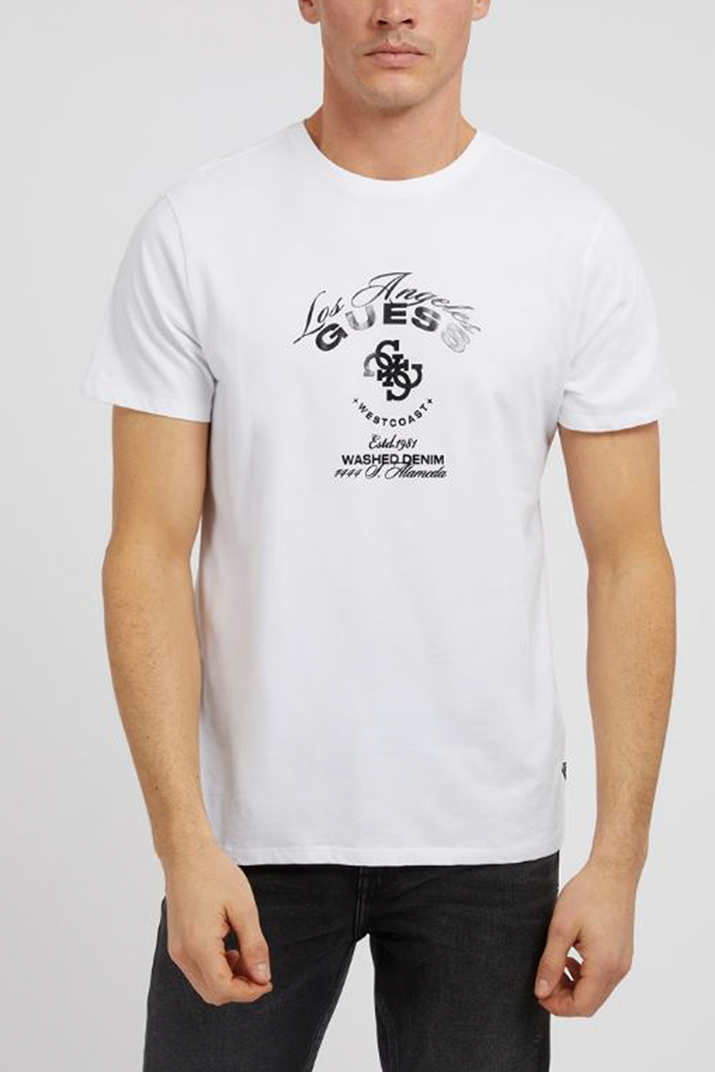 

Футболка мужская Guess M3RI69 KBDK0 белая S, M3RI69 KBDK0