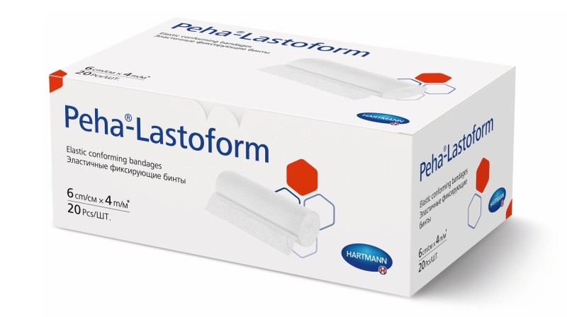 

Бинт Peha-Lastoform эластичный фиксирующий, 6см x 4м, 20 шт. 300113, Белый