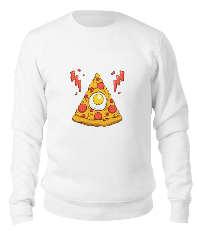 

Свитшот унисекс Printio Кусочек пиццы (pizza) белый S, Кусочек пиццы (pizza)