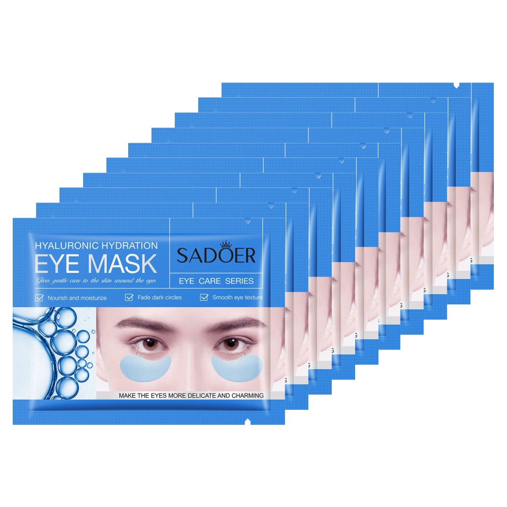 Патчи для кожи вокруг глаз Sadoer Увлажняющие с гиалуроновой кислотой 7.5г 10шт feoir патчи для глаз тканевые увлажняющие 80