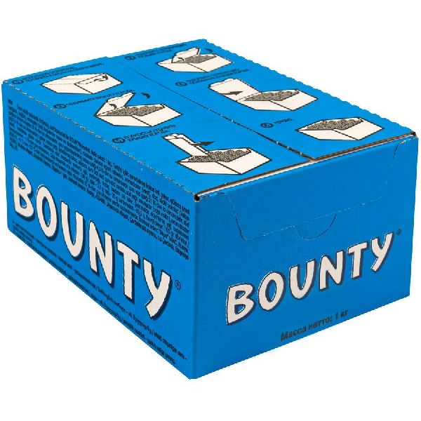 

Конфеты Bounty шоколадные, 7 кг