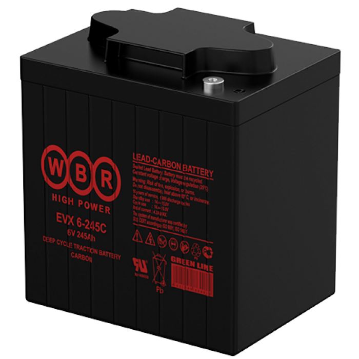 Аккумулятор для ИБП WBR EVX 245 А/ч 6 В EVX6-245C