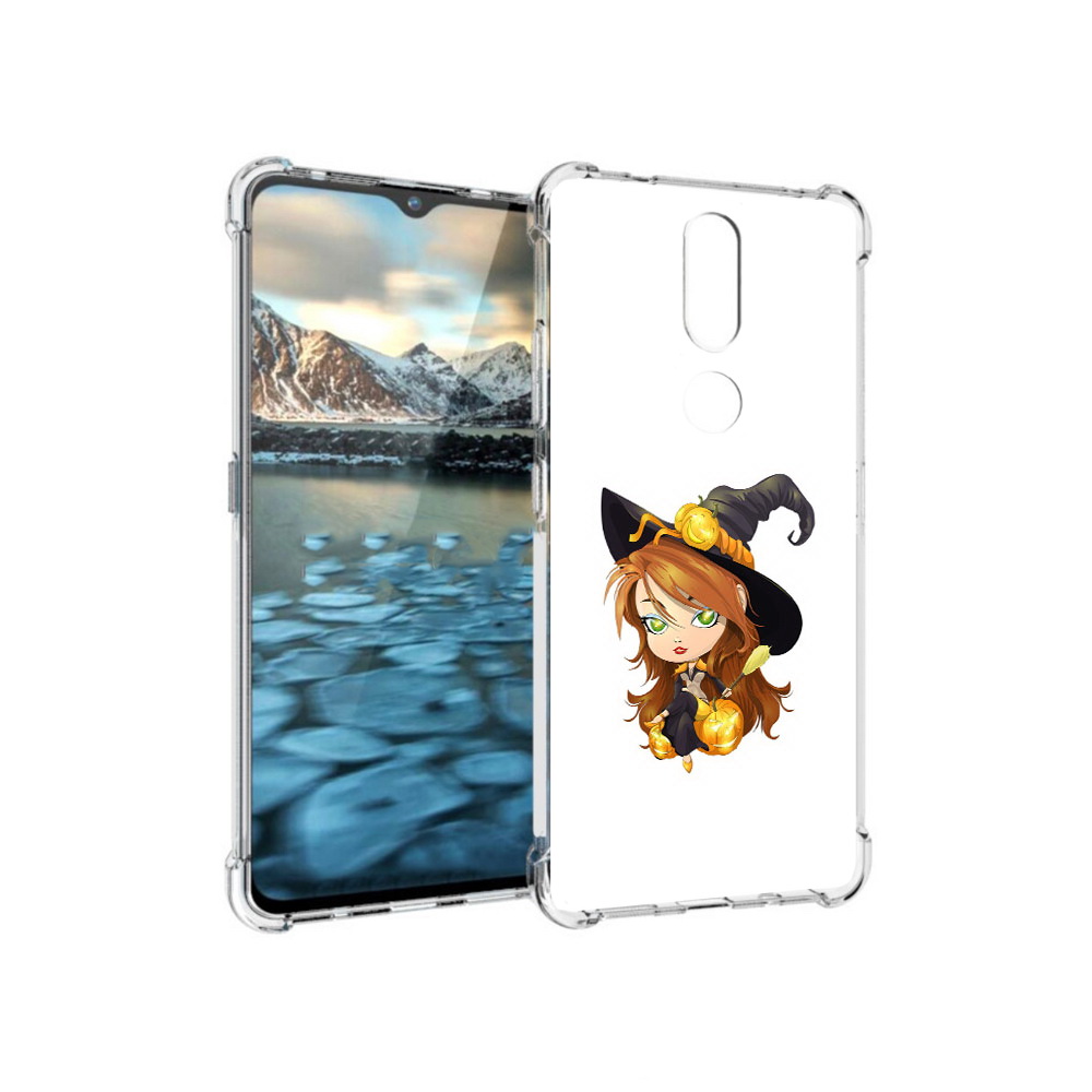 

Чехол MyPads Tocco для Nokia 2.4 Ведьмочка (PT227049.107.40), Прозрачный, Tocco