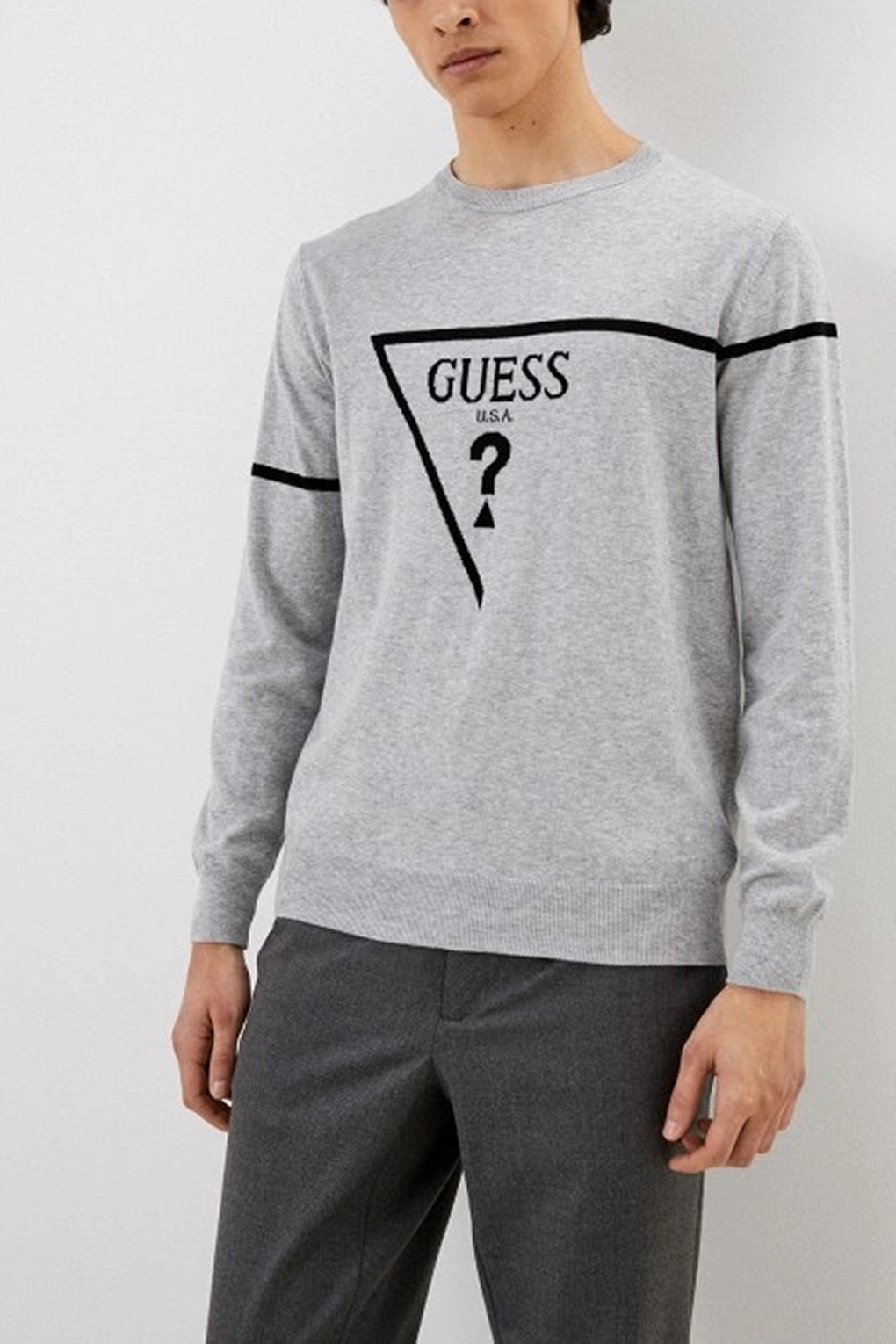 

Джемпер мужской Guess M3RR13 Z33R1 серый XL, M3RR13 Z33R1
