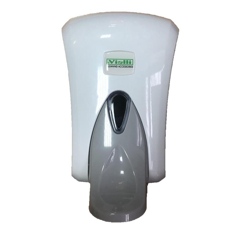 Дозатор для жидкого мыла Vialli локтевой пластиковый белый 1 л, 1176225