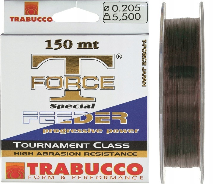 Леска Trabucco T-FORCE Special FEEDER (150 м, 0.148 мм, 2.8 кг) цв. Чёрный