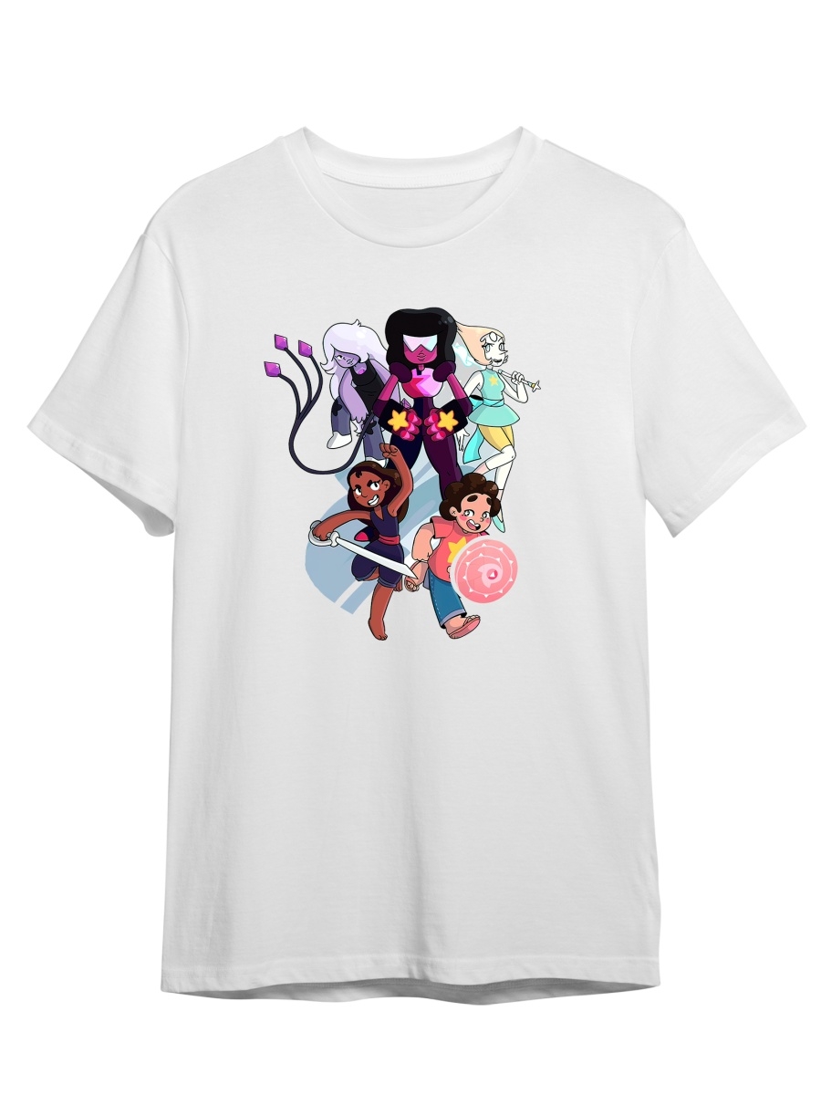 

Футболка унисекс СувенирShop Steven Universe/Вселенная Стивена 4 белая L (48-50), "Steven Universe/Вселенная Стивена" 4