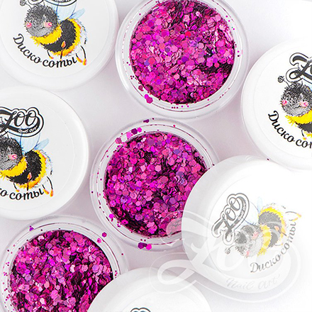 

Набор, Zoo Nail Art, Шестигранники микс «Диско соты» №1339, 4 шт.