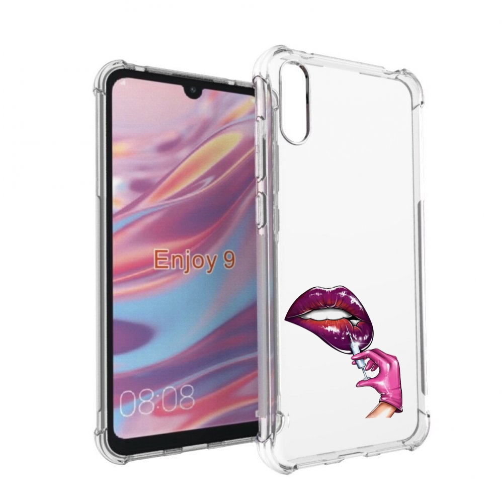 

Чехол бампер MyPads качаем-губы для Huawei Enjoy 9, Прозрачный, Tocco