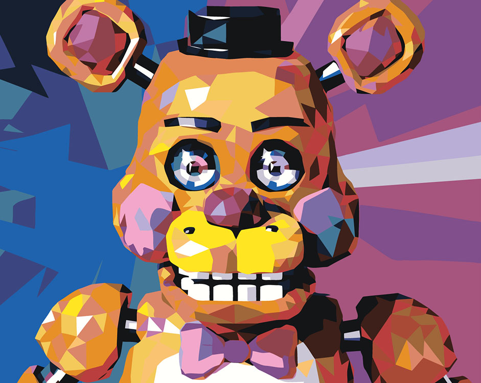 

Картина по номерам Цветное Фнаф Five nights at Freddy's Фредди 2