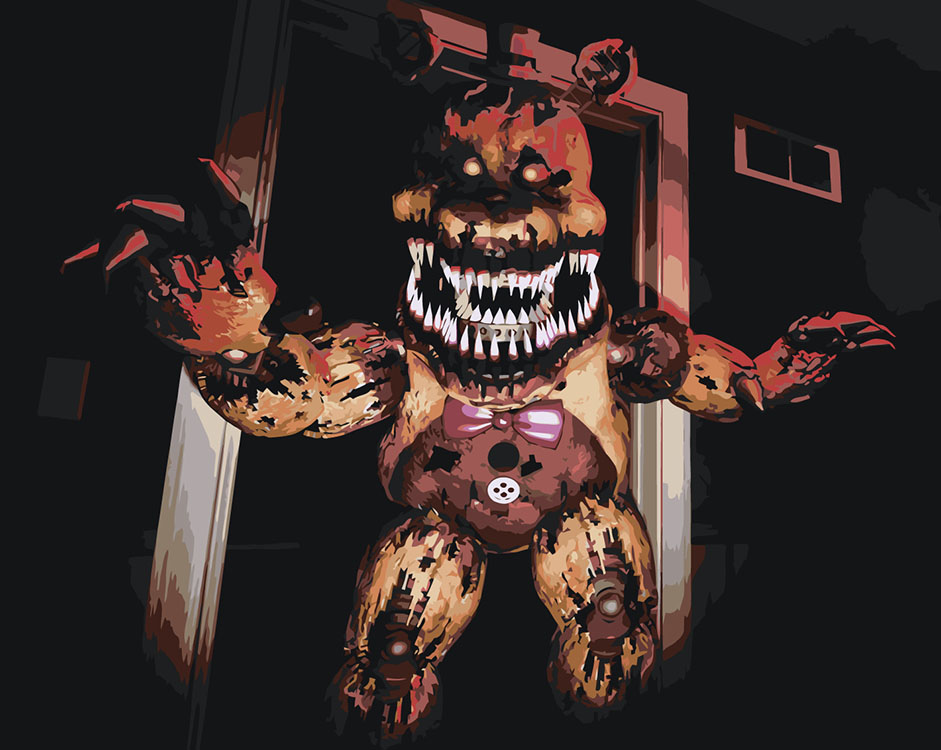 

Картина по номерам Цветное Фнаф Five nights at Freddy's Фредди 3