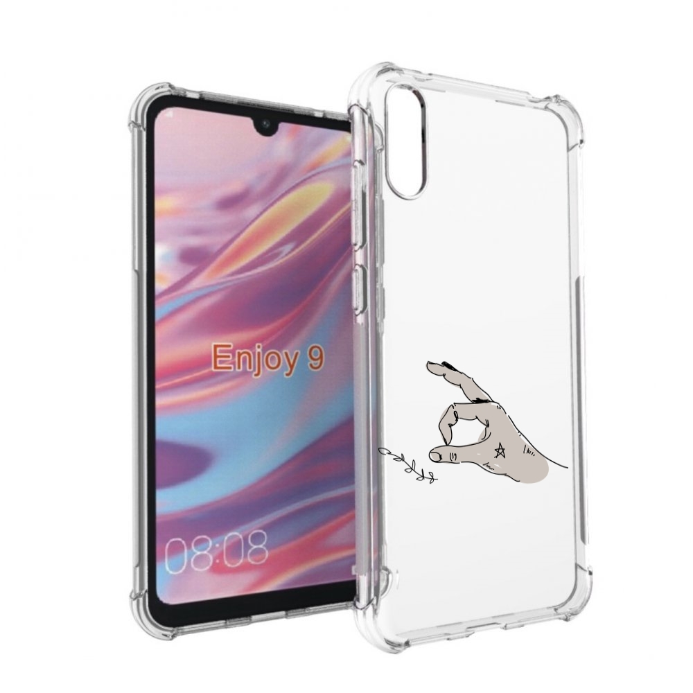 

Чехол бампер MyPads кольцо для Huawei Enjoy 9, Прозрачный, Tocco
