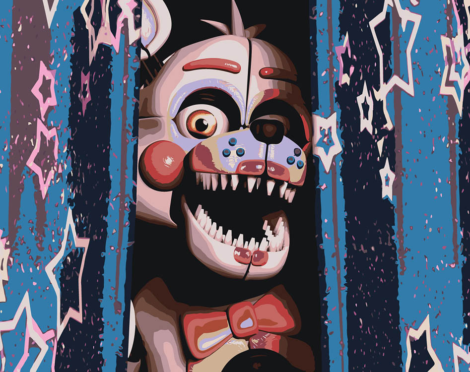 

Картина по номерам Цветное Фнаф Freddy's Фантайм Фокси