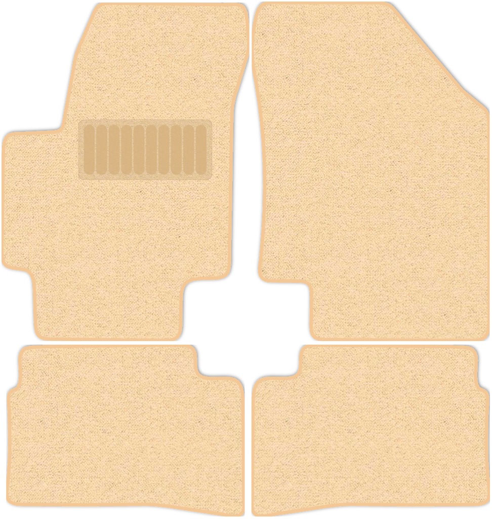 фото Коврики в салон комфорт для hyundai verna (mc) 2006 - 2009, 4 шт. бежевый, текстиль allmone
