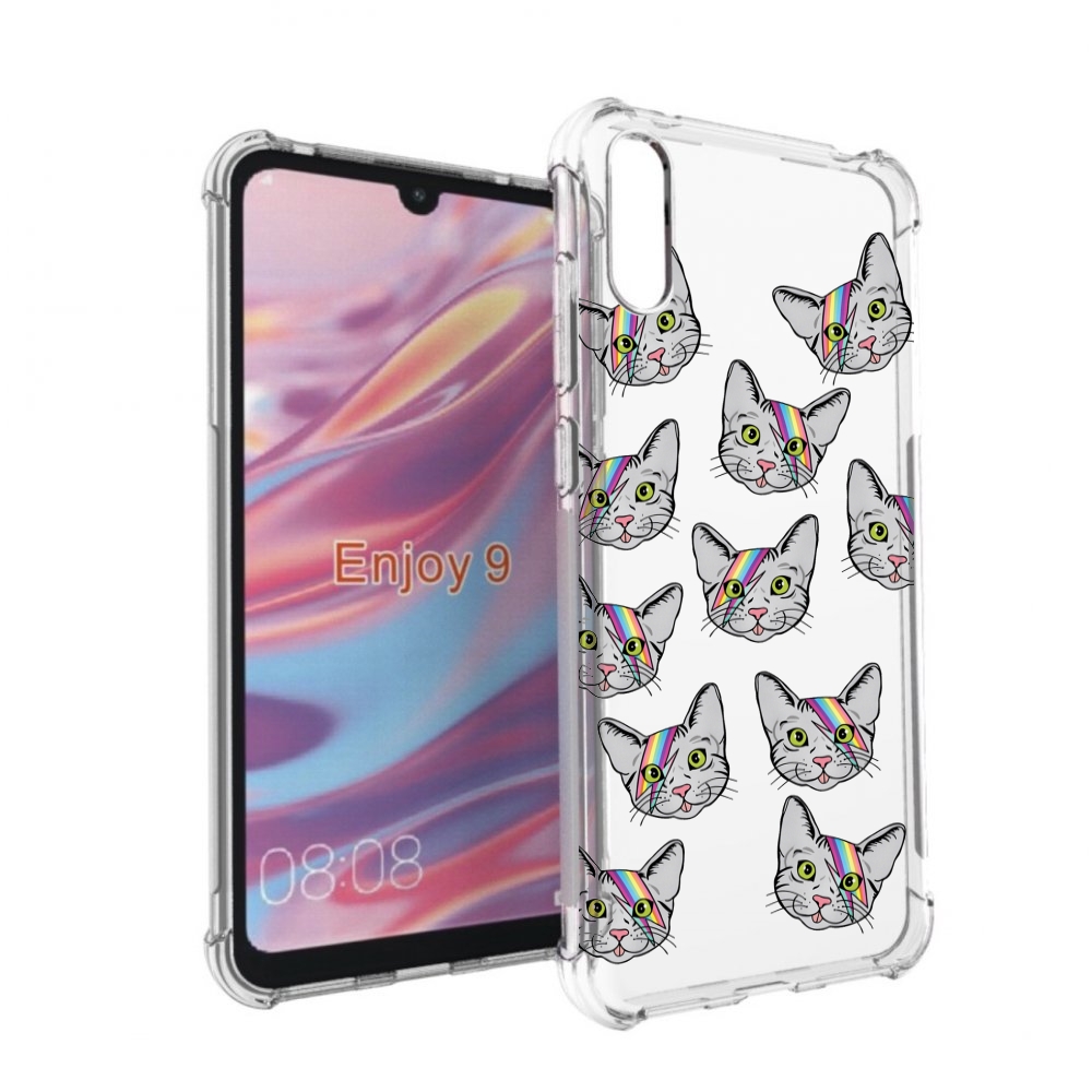 

Чехол бампер MyPads кот-с-молнией-на-лбу для Huawei Enjoy 9, Прозрачный, Tocco