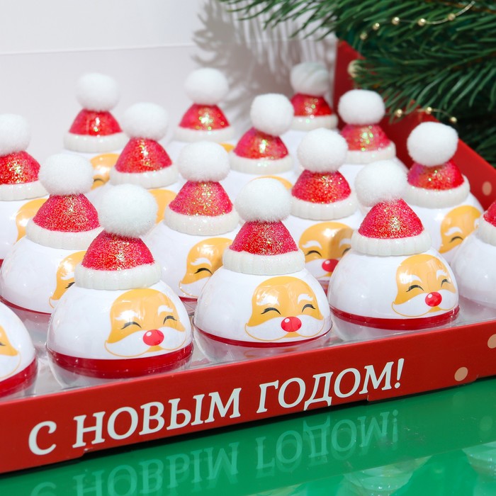 

Бальзам для губ "Дед мороз" (24 шт.), Красный