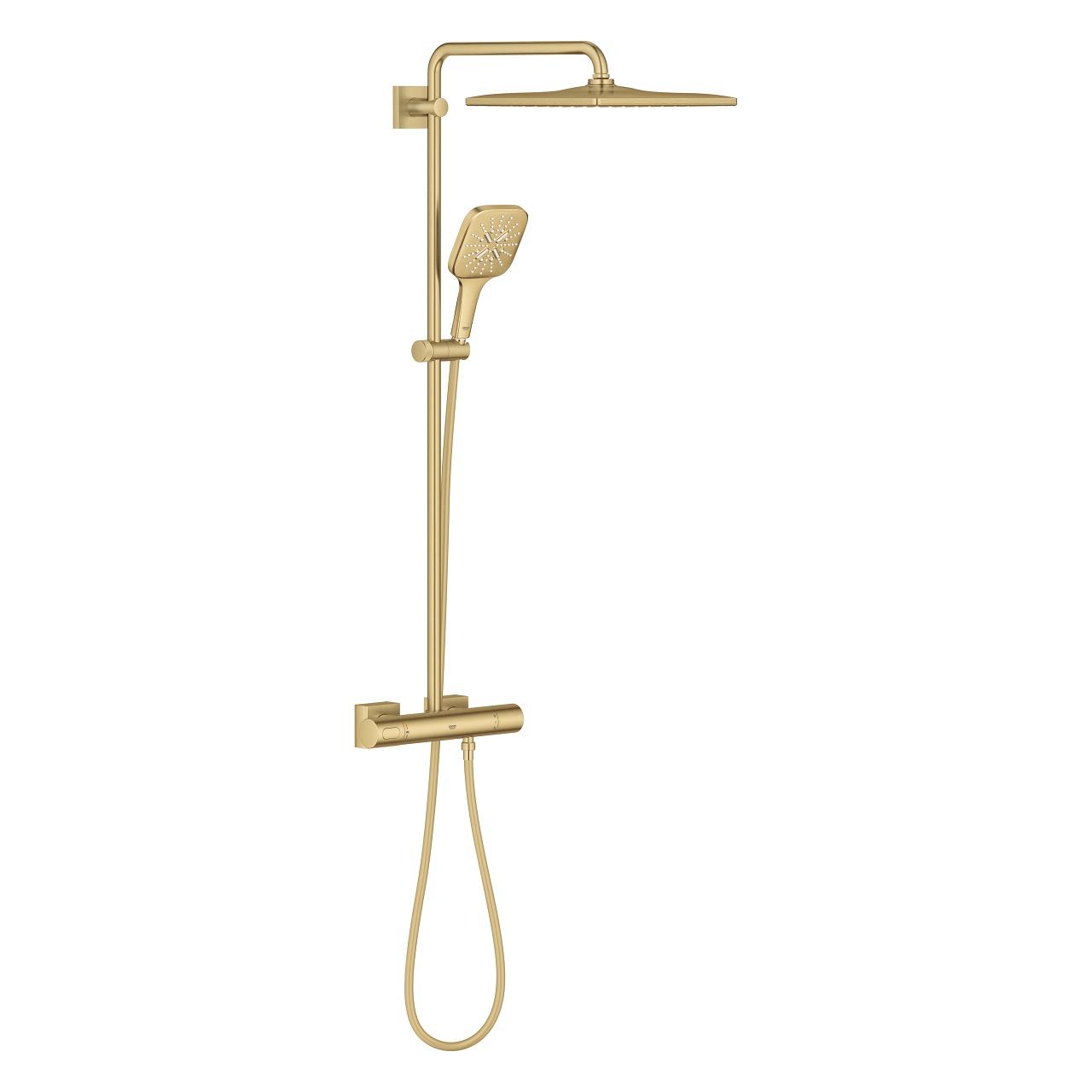 

Душевая система GROHE Rainshower SmartActive 310, холодный рассвет матовый (26837GN0), Золотистый
