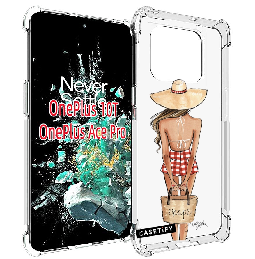 

Чехол MyPads CASETiFY женский для OnePlus 10T, Прозрачный, Tocco