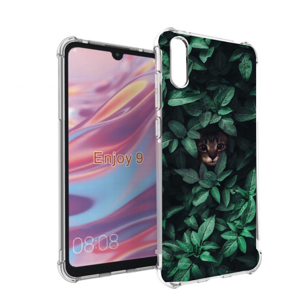 

Чехол бампер MyPads котенок в листьях для Huawei Enjoy 9, Прозрачный, Tocco