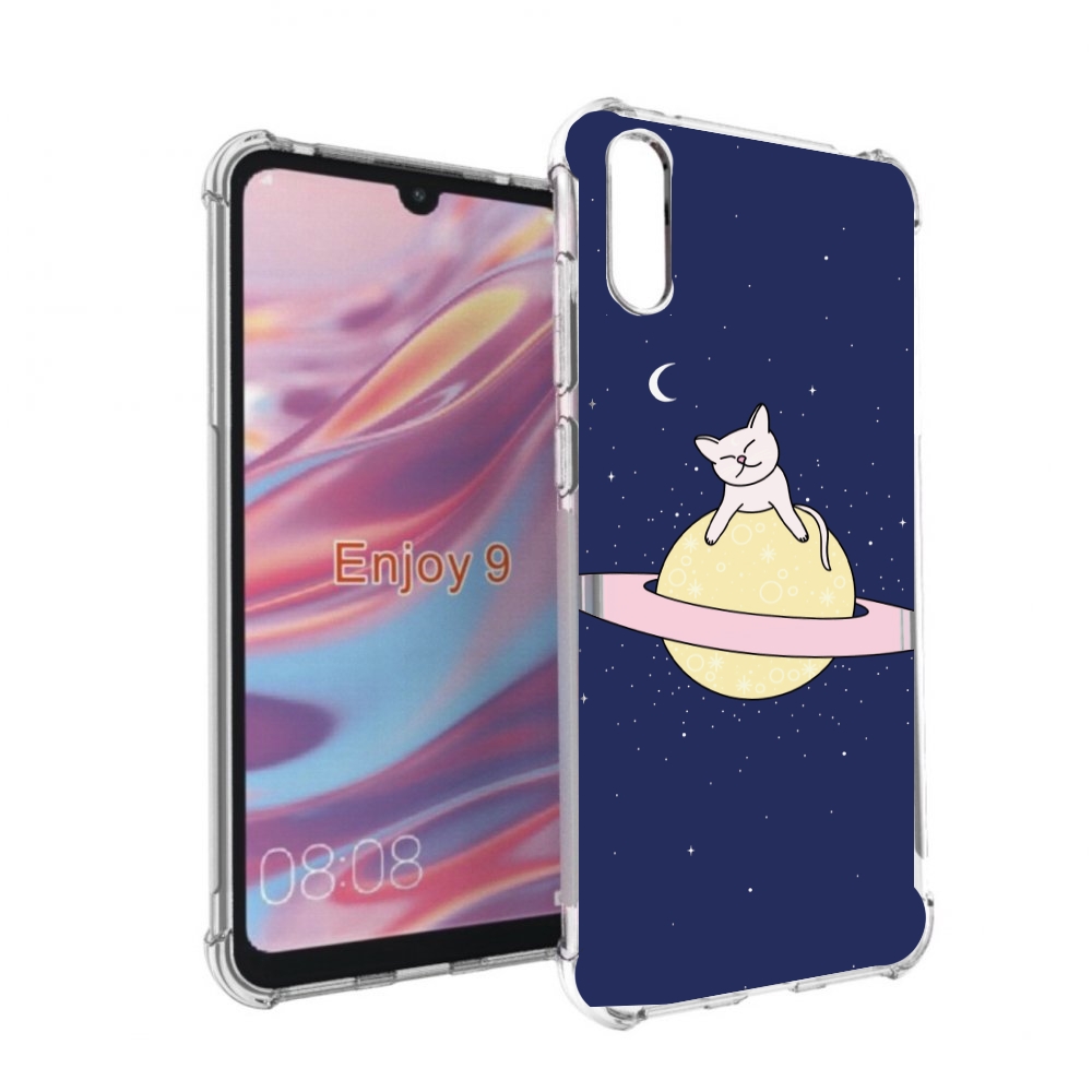 

Чехол бампер MyPads котик на планете для Huawei Enjoy 9, Прозрачный, Tocco