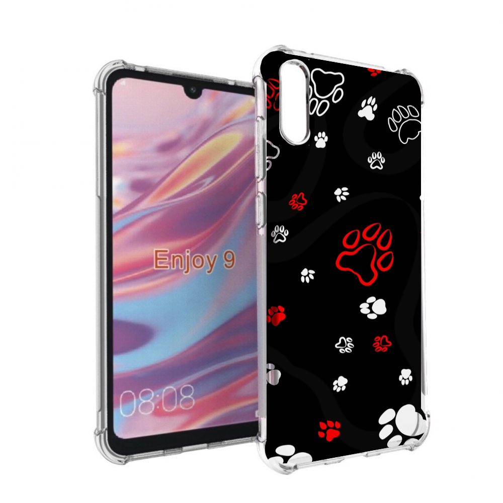 

Чехол бампер MyPads кошачьи-лапки для Huawei Enjoy 9, Прозрачный, Tocco
