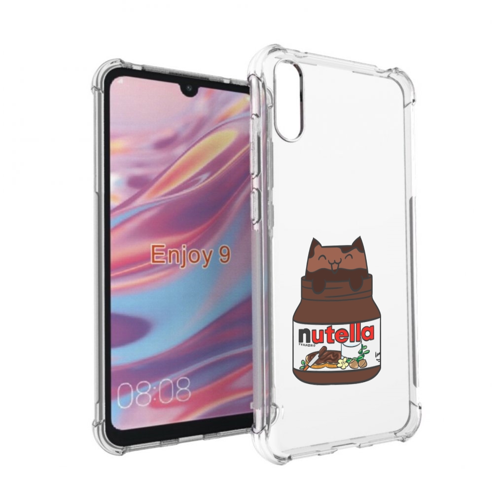 Чехол бампер MyPads кошечка-в-нутелле для Huawei Enjoy 9